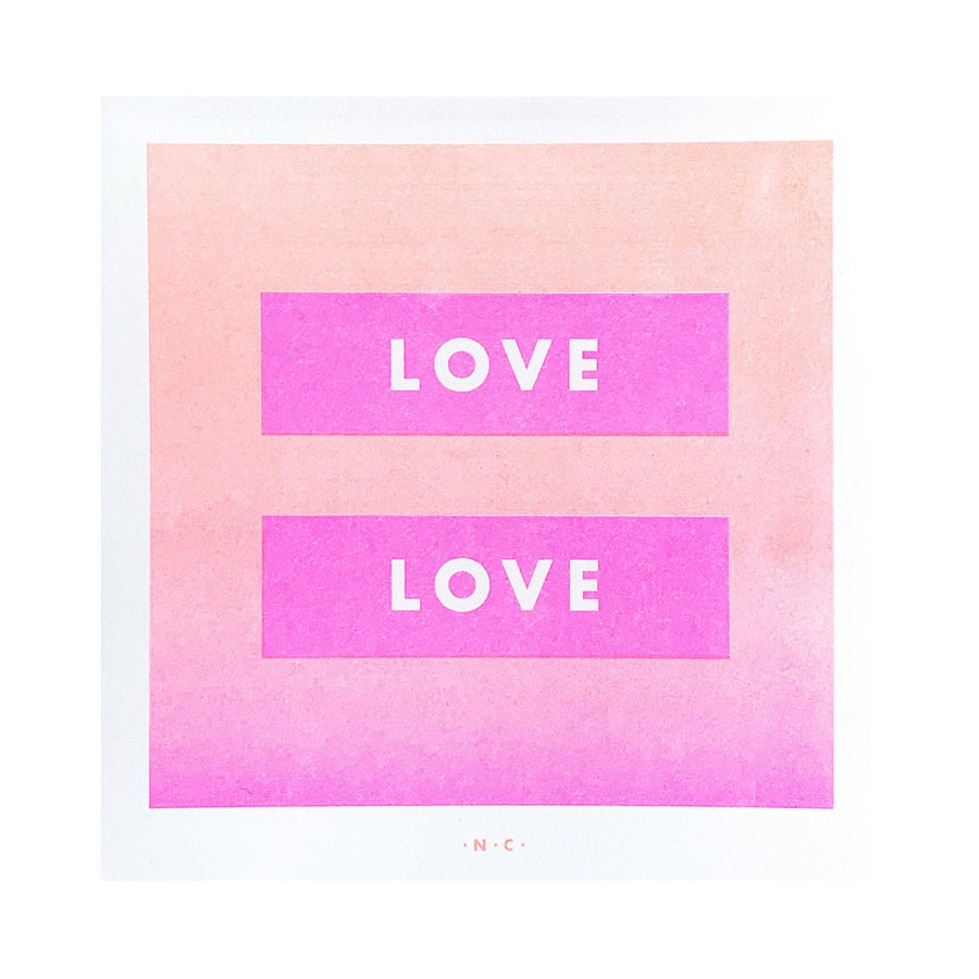 Love is Love - Art Risograph Print