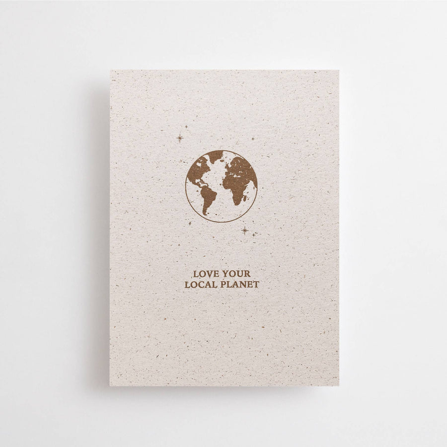LOVE YOUR LOCAL PLANET - SUSTAINABLE POSTCARD -
