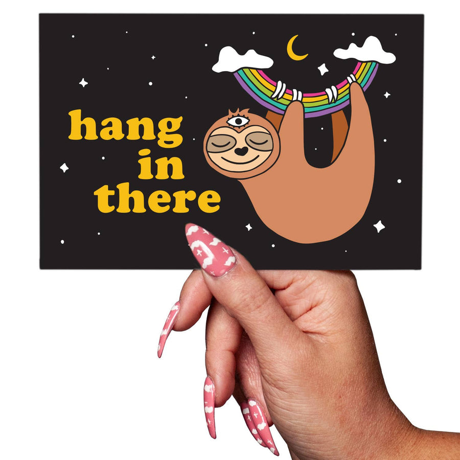 Postcard - Sloth Hang In There
