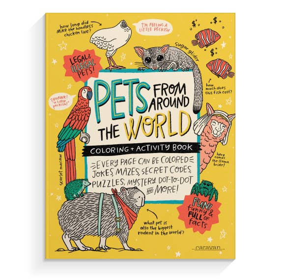 PETS Coloring + Activity: Jokes, Comics, Mazes + MORE
