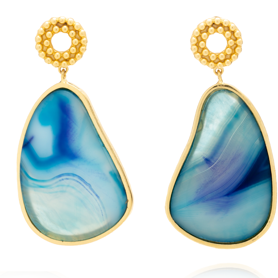 Agate Drop Earrings