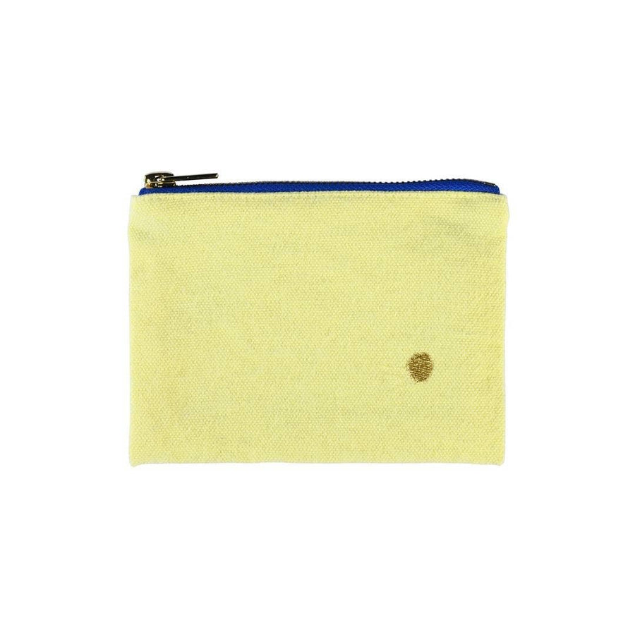 Summer yellow zipper pouch