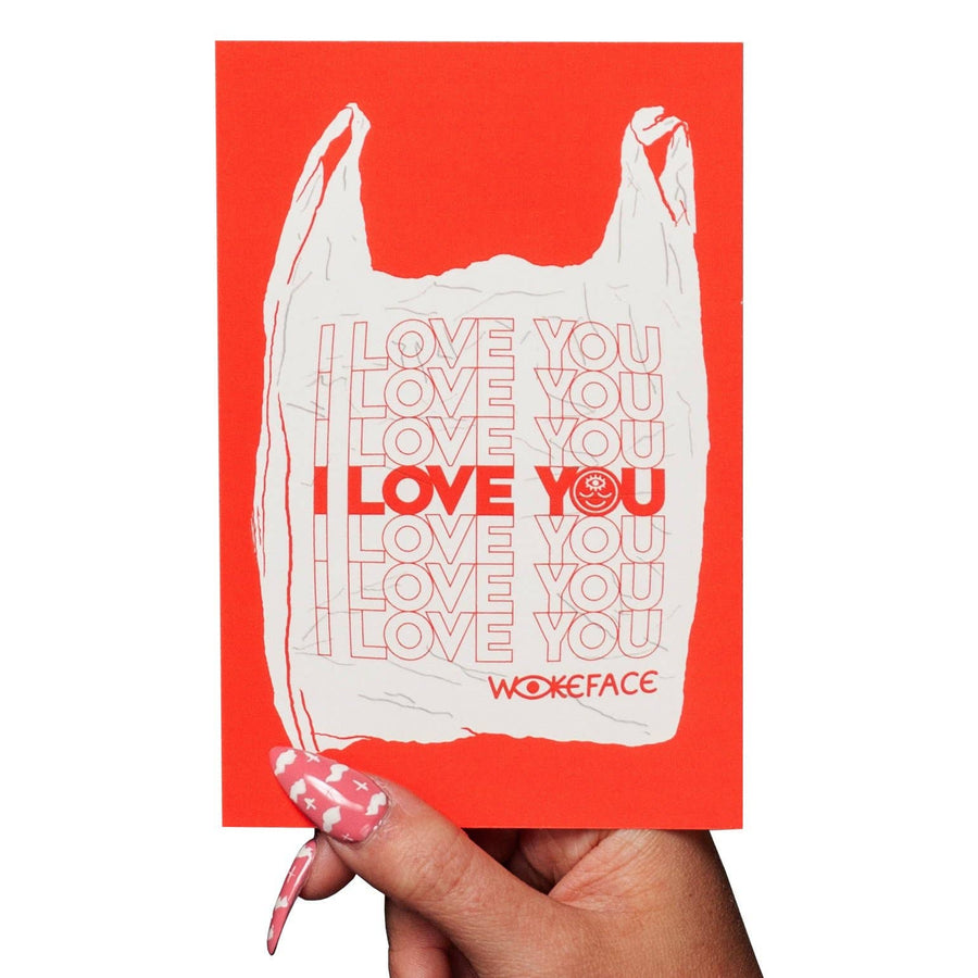 Postcard - I Love You Bag
