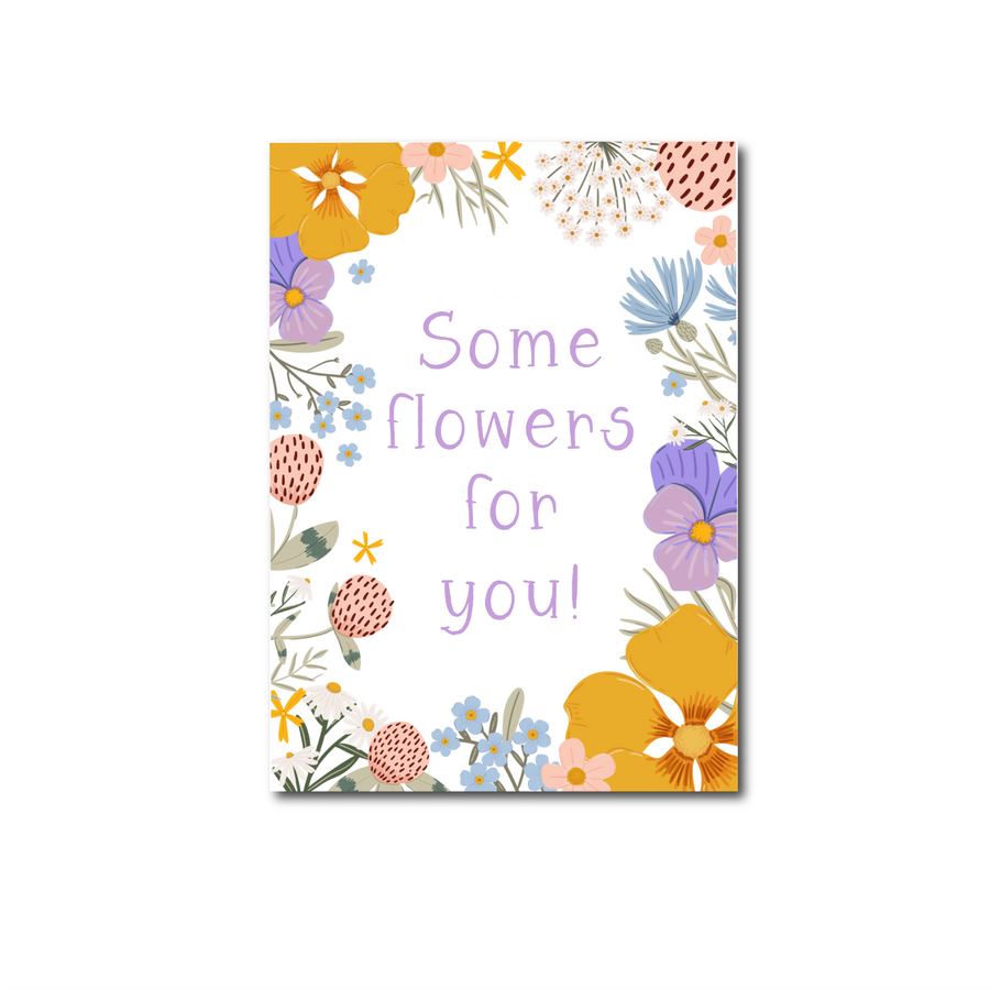 Postcard Flowers for you