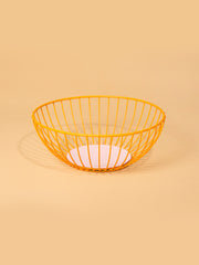 Octaevo Orange Wire Fruit Basket