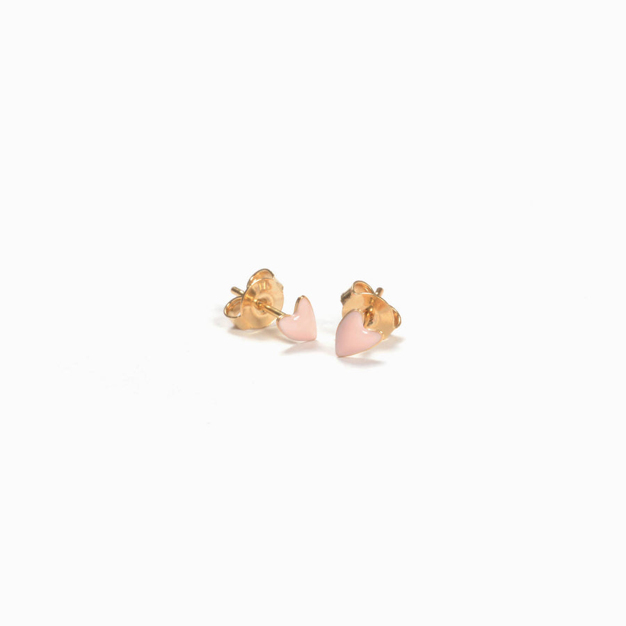 GRANT love earrings (powder pink)