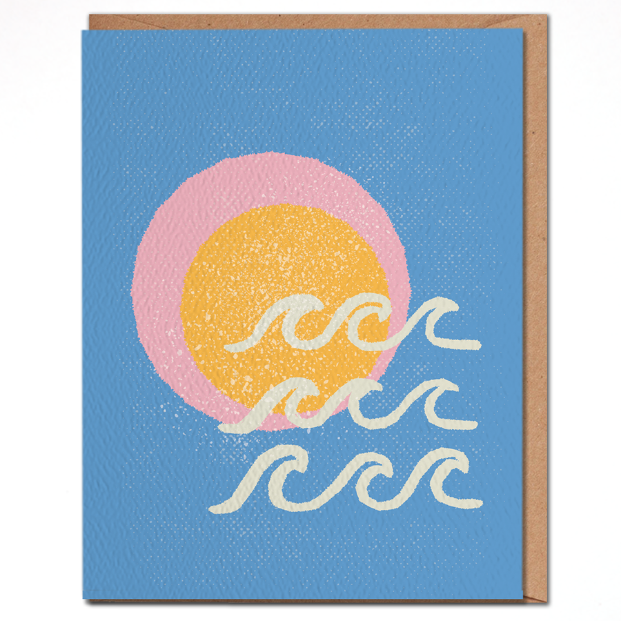 Ocean Waves - Blank Card