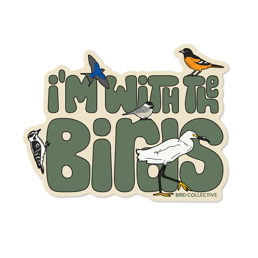 I'm With The Birds Sticker