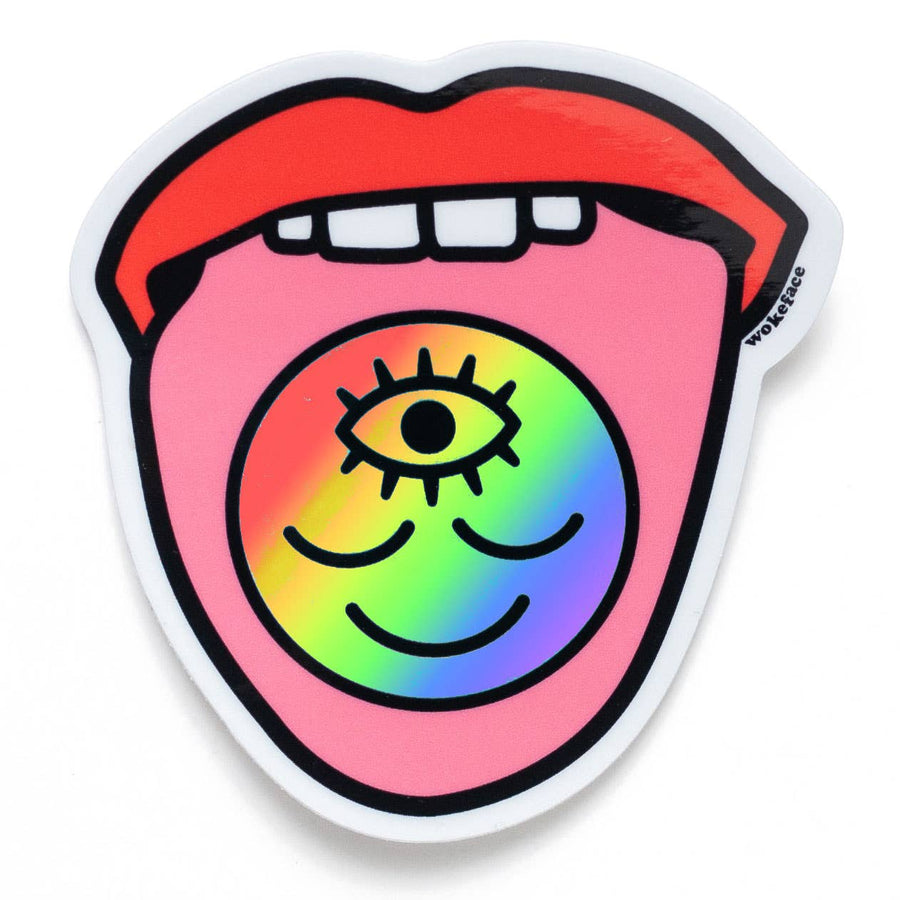 Sticker - Trippy Tongue Holographic