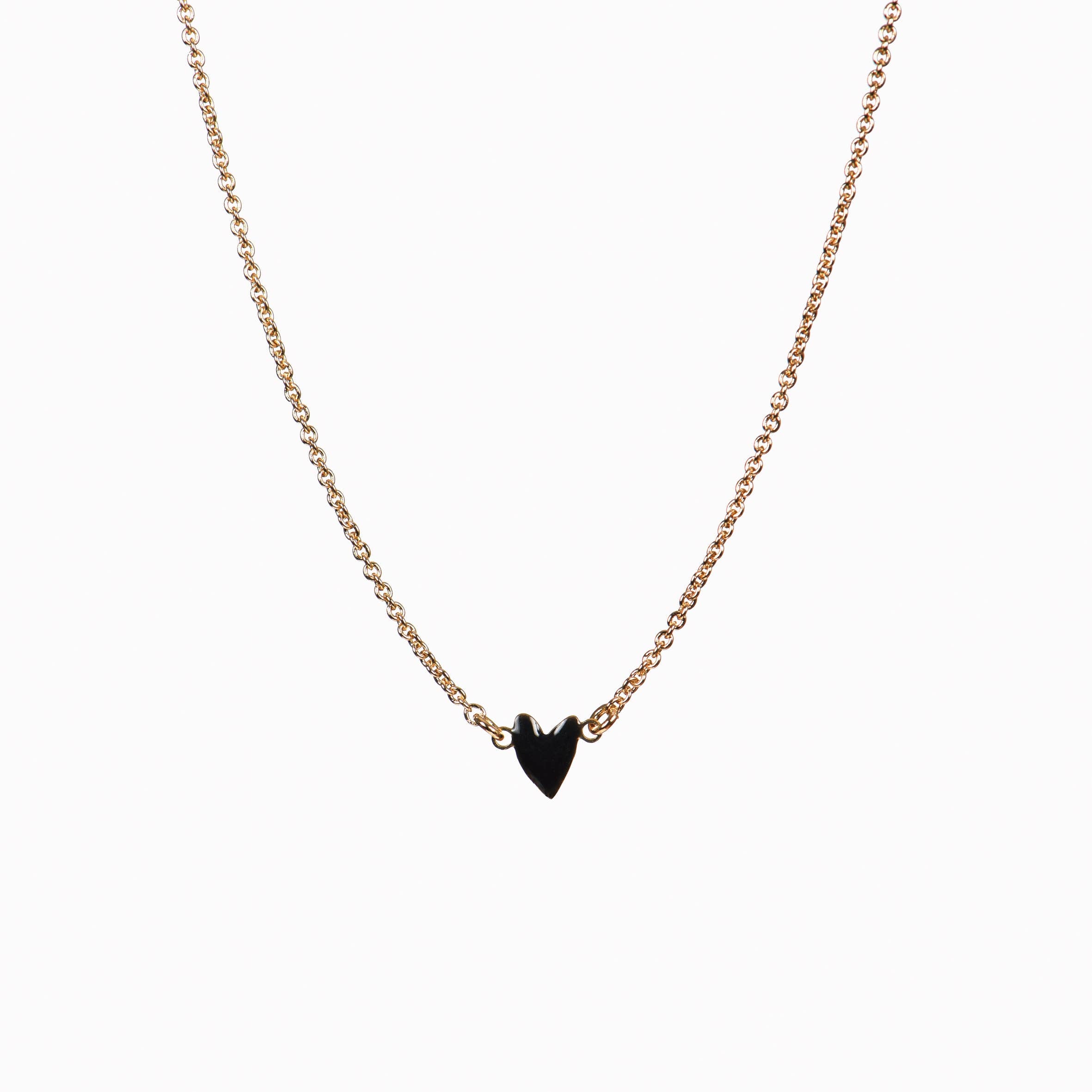 Black Heart Necklace